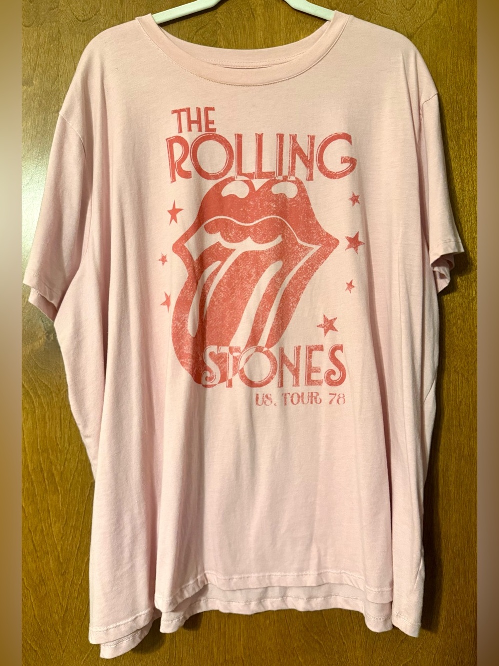 Maurices Pink Rolling Stones Graphic Tee